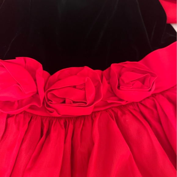 Vintage Children’s Red/Black Dress Size 6 - Picture 4 of 6